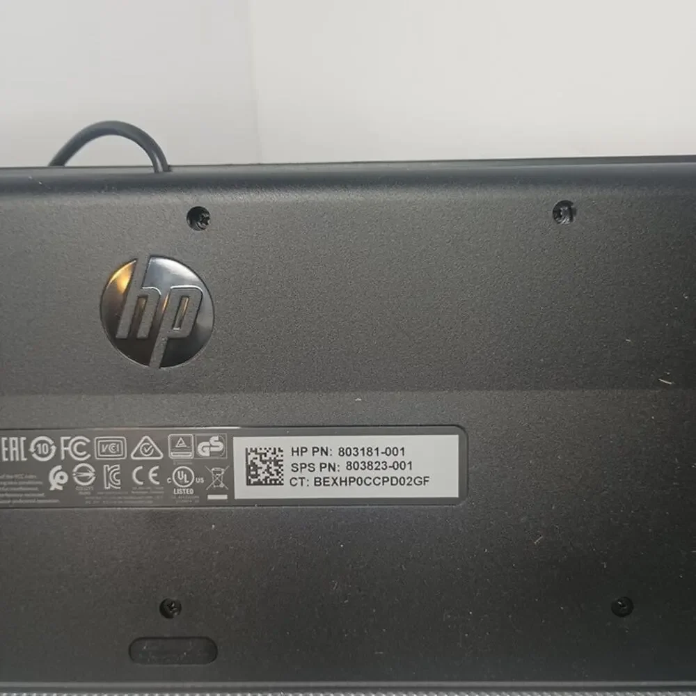 HP 803181-001 USB Slim Business Keyboard Black Wired QWERTY Windows Open Box